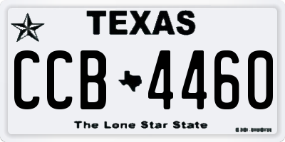 TX license plate CCB4460