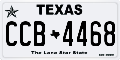 TX license plate CCB4468
