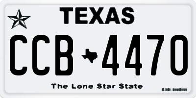TX license plate CCB4470