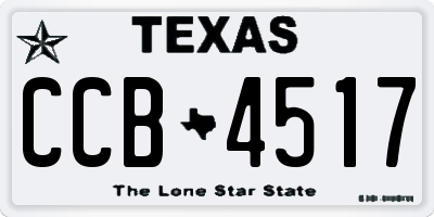 TX license plate CCB4517