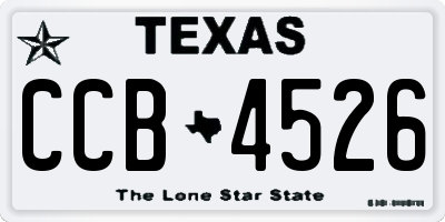 TX license plate CCB4526