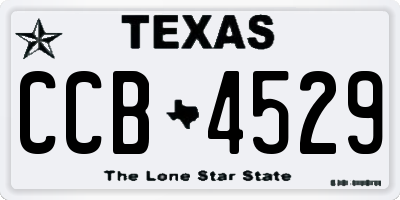 TX license plate CCB4529