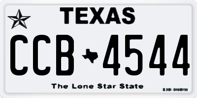 TX license plate CCB4544