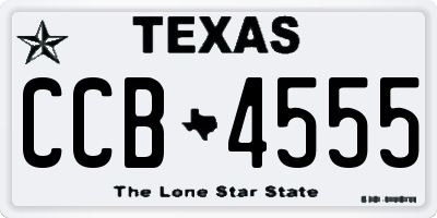 TX license plate CCB4555
