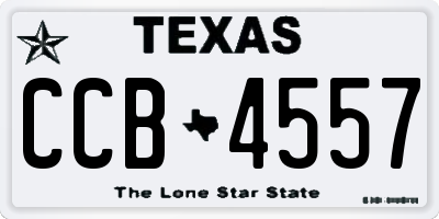 TX license plate CCB4557