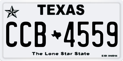 TX license plate CCB4559