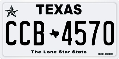 TX license plate CCB4570