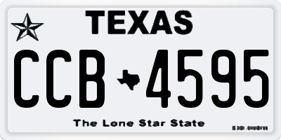 TX license plate CCB4595