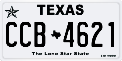 TX license plate CCB4621