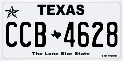 TX license plate CCB4628