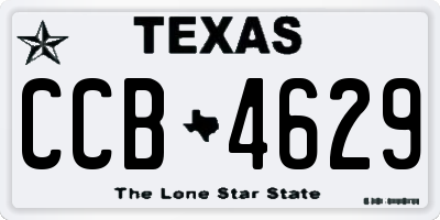 TX license plate CCB4629