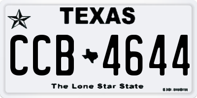 TX license plate CCB4644
