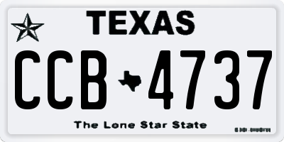 TX license plate CCB4737
