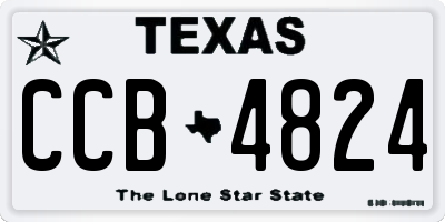 TX license plate CCB4824