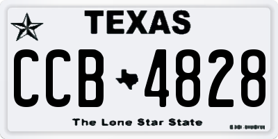 TX license plate CCB4828