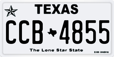 TX license plate CCB4855