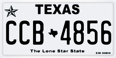 TX license plate CCB4856