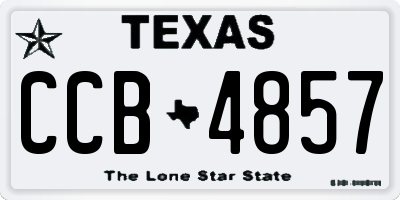 TX license plate CCB4857