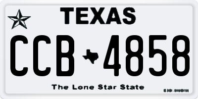 TX license plate CCB4858