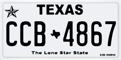 TX license plate CCB4867