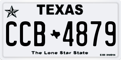 TX license plate CCB4879