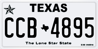 TX license plate CCB4895