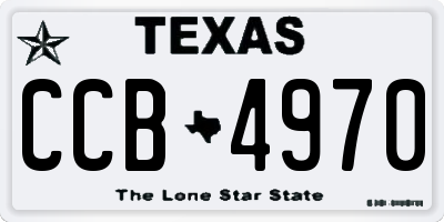 TX license plate CCB4970