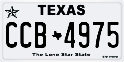 TX license plate CCB4975