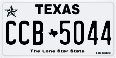 TX license plate CCB5044