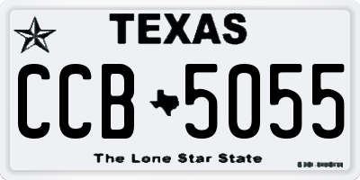 TX license plate CCB5055