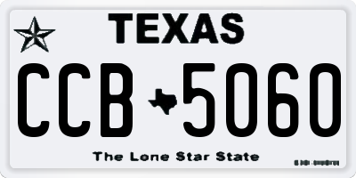 TX license plate CCB5060