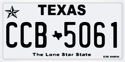TX license plate CCB5061