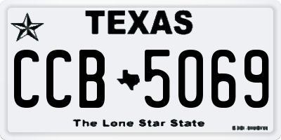 TX license plate CCB5069