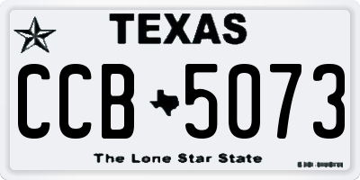 TX license plate CCB5073