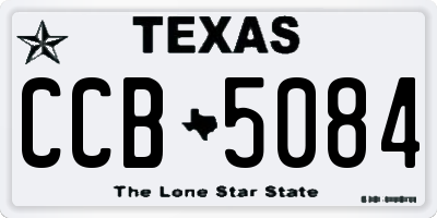 TX license plate CCB5084