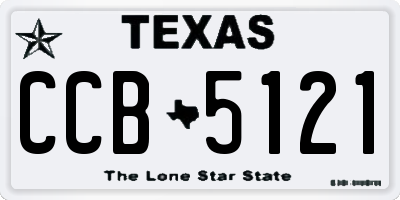 TX license plate CCB5121
