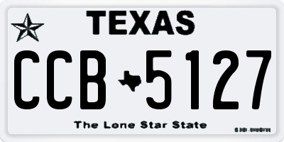 TX license plate CCB5127