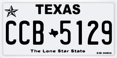 TX license plate CCB5129