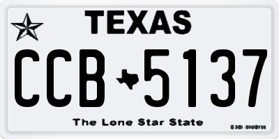 TX license plate CCB5137