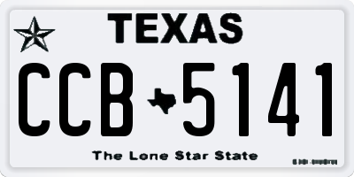 TX license plate CCB5141