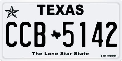 TX license plate CCB5142