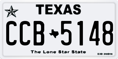 TX license plate CCB5148