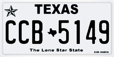 TX license plate CCB5149