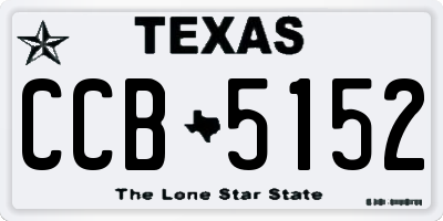 TX license plate CCB5152