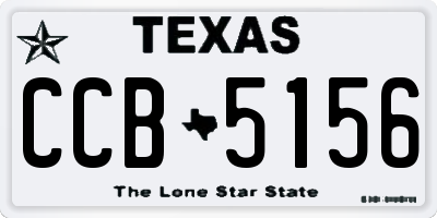 TX license plate CCB5156