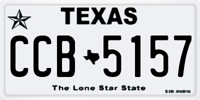 TX license plate CCB5157