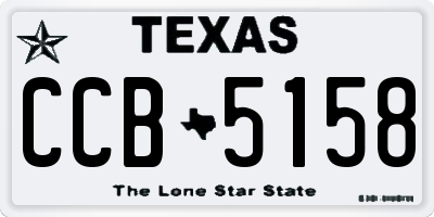 TX license plate CCB5158