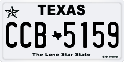 TX license plate CCB5159