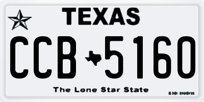 TX license plate CCB5160