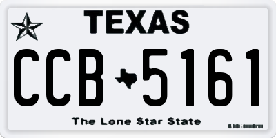 TX license plate CCB5161